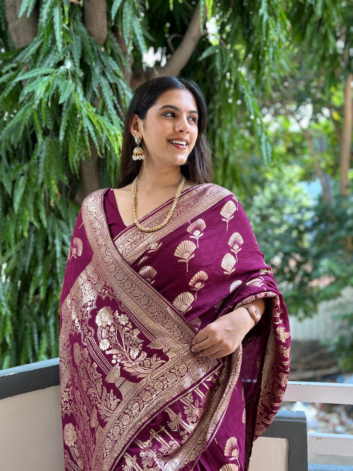 Banarasi weave saree