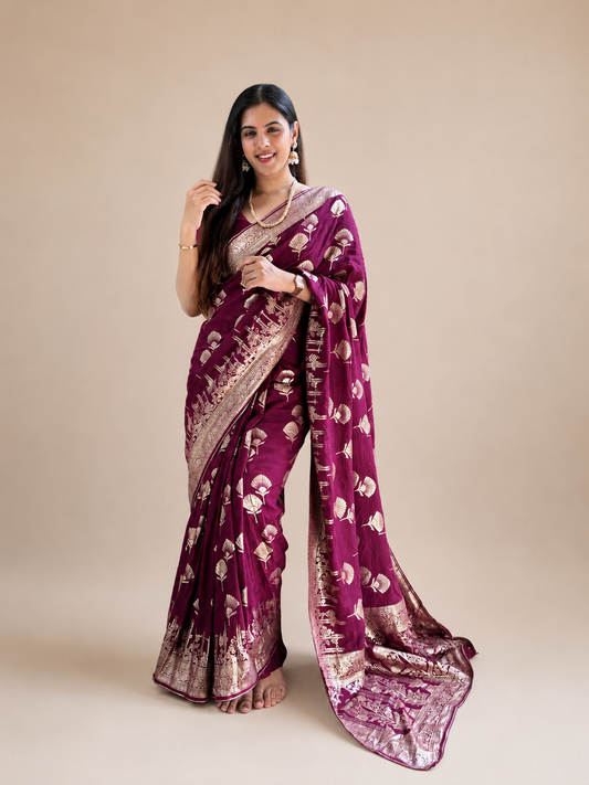 Banarasi weave saree