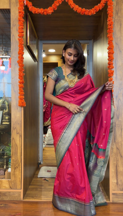 Soft silk saree with padded blouse