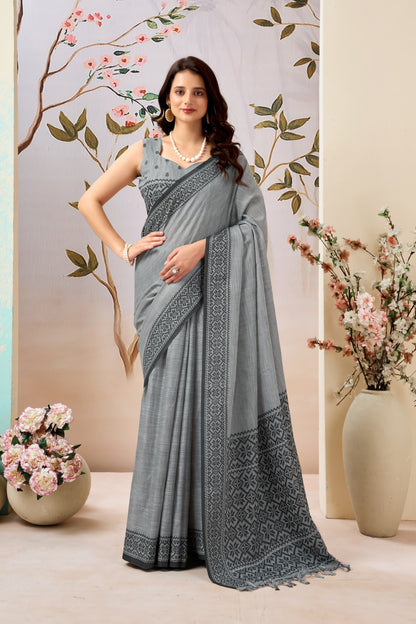 KOMOLINA LINEN SAREE