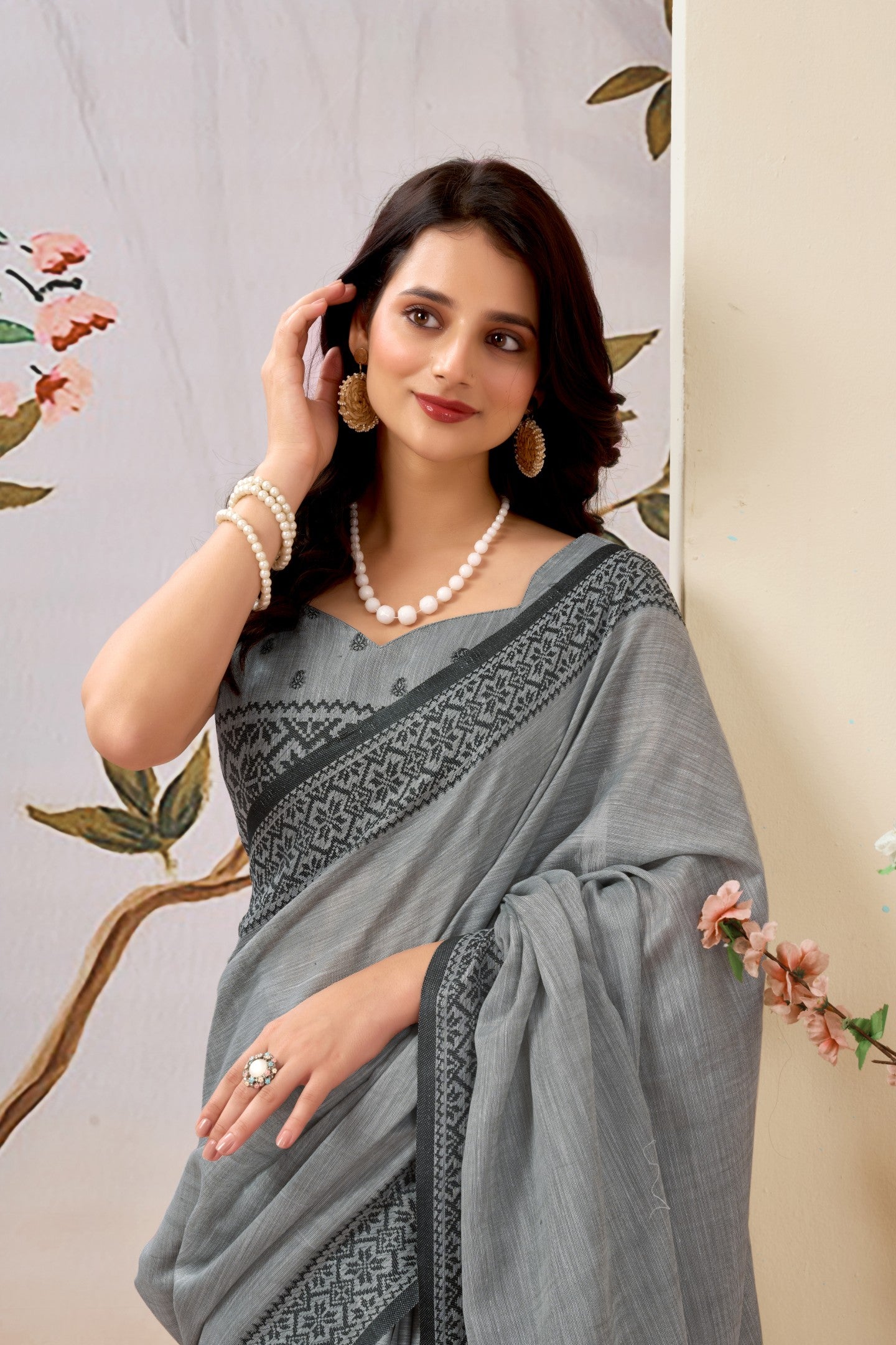 KOMOLINA LINEN SAREE