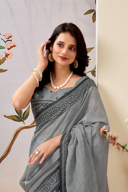 KOMOLINA LINEN SAREE