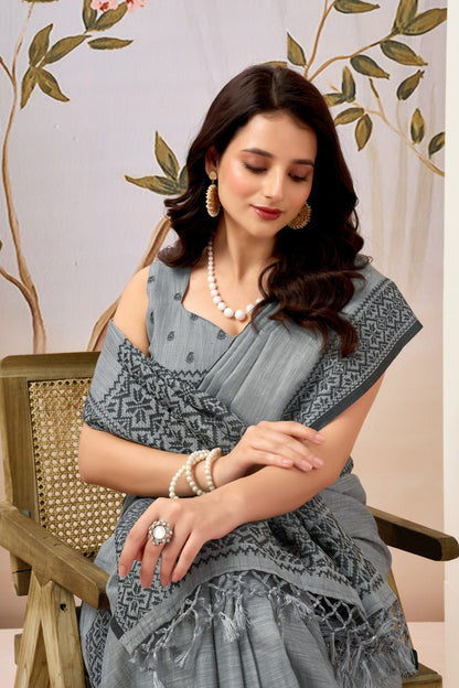 KOMOLINA LINEN SAREE