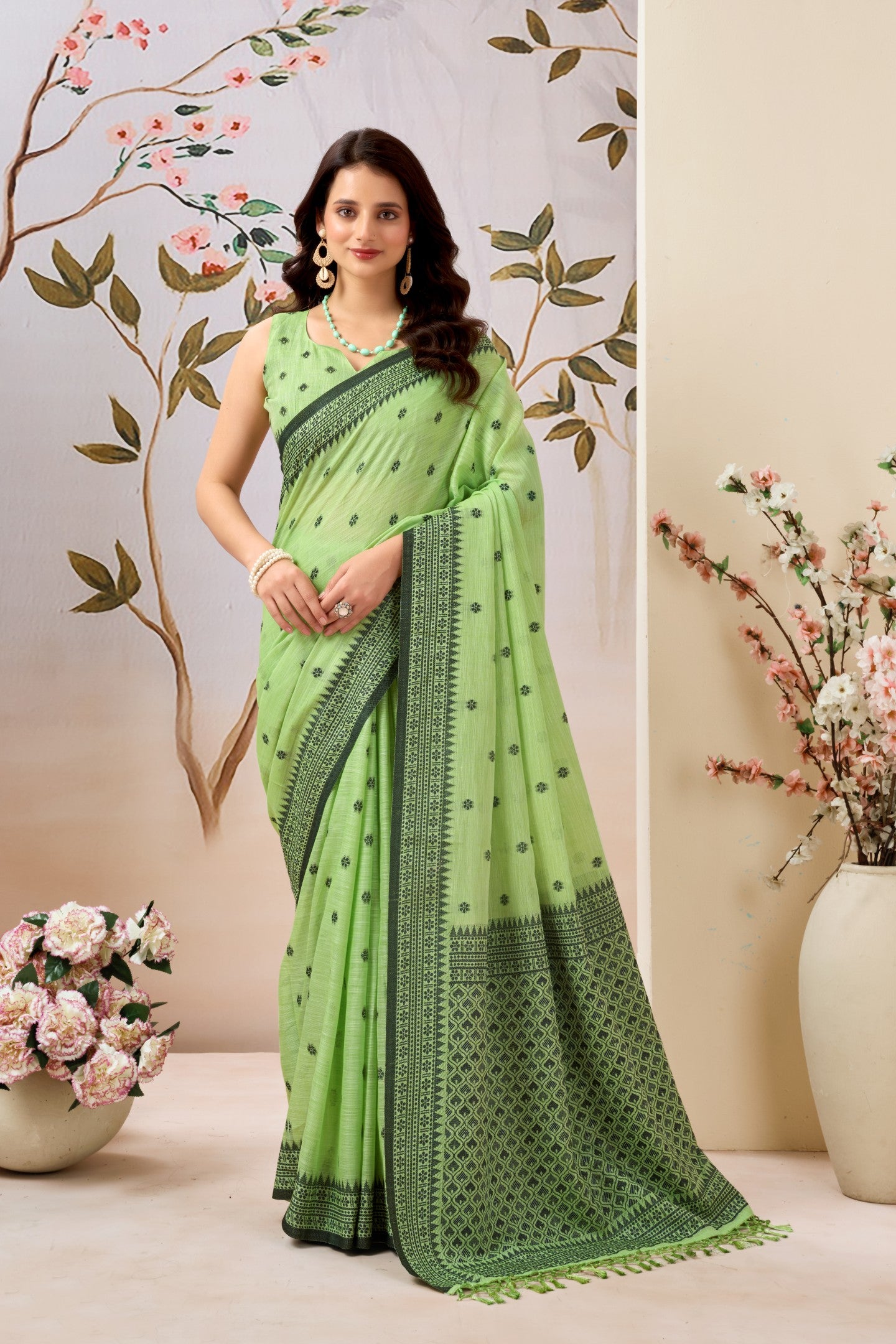 SMITA PANCHUDI LINEN SAREE