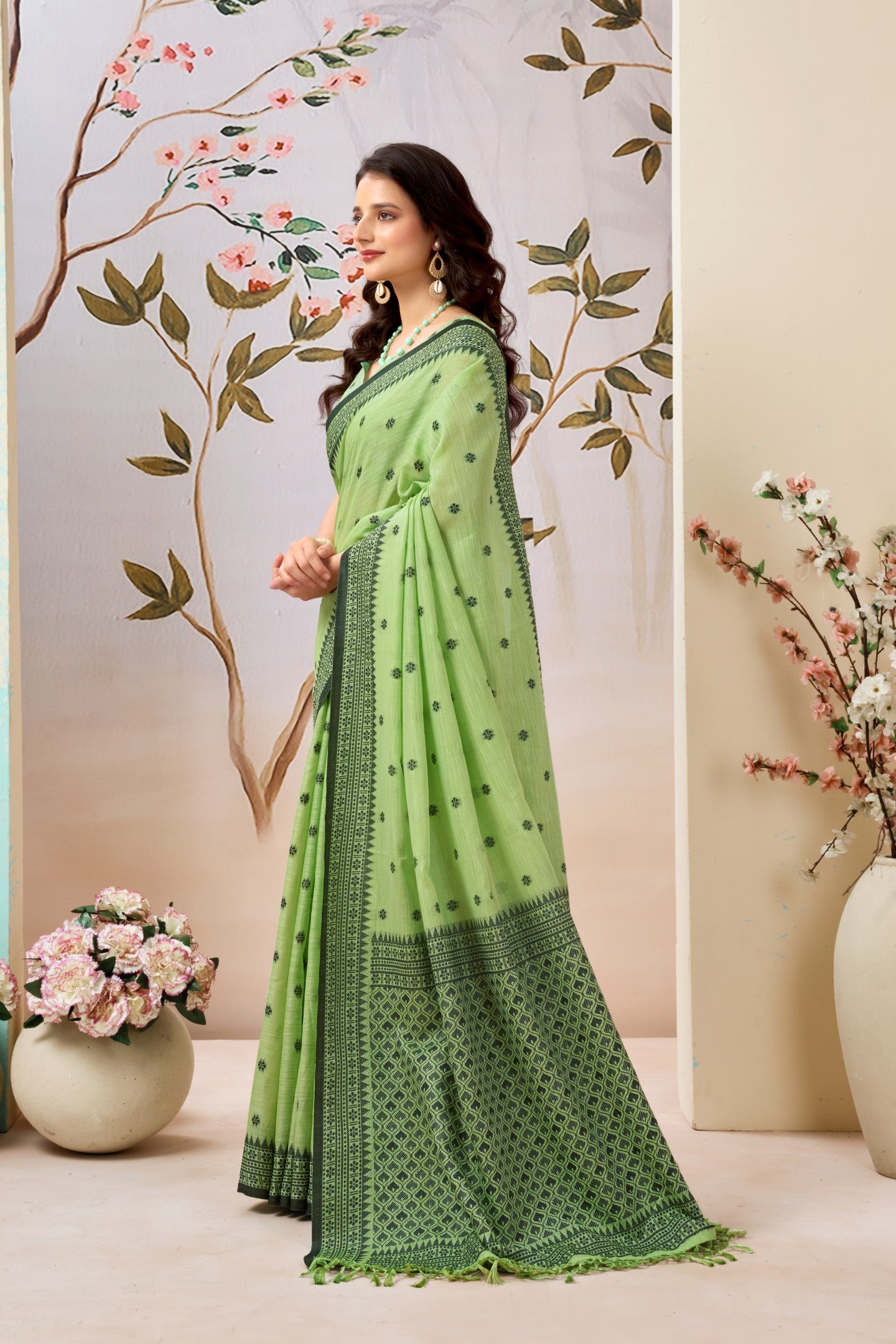 SMITA PANCHUDI LINEN SAREE