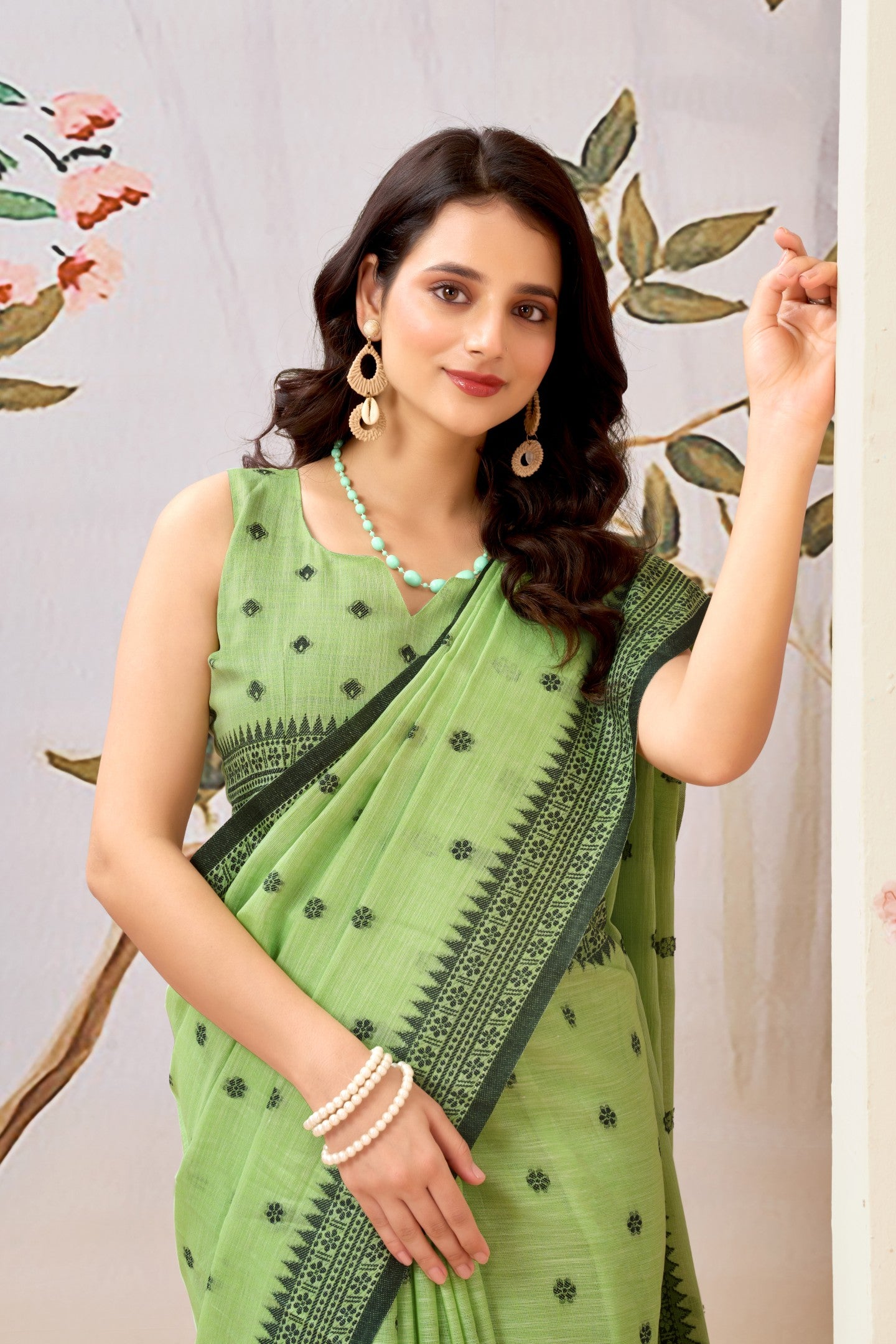 SMITA PANCHUDI LINEN SAREE