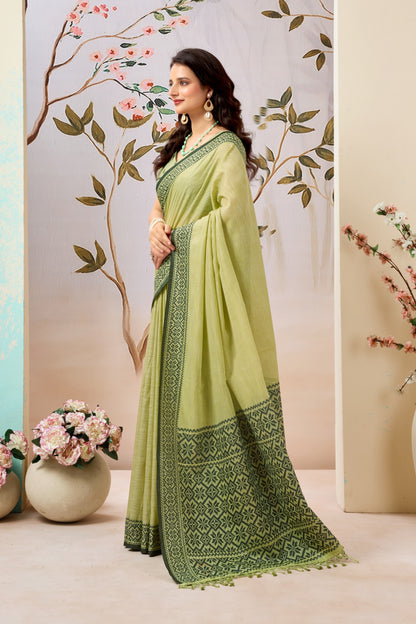SITARA KOMOLINA LINEN SAREE