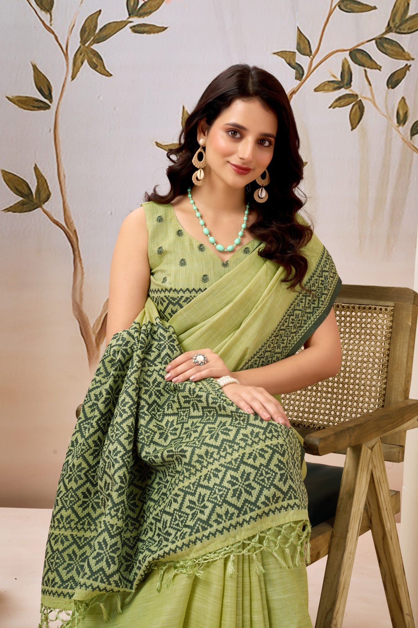 SITARA KOMOLINA LINEN SAREE