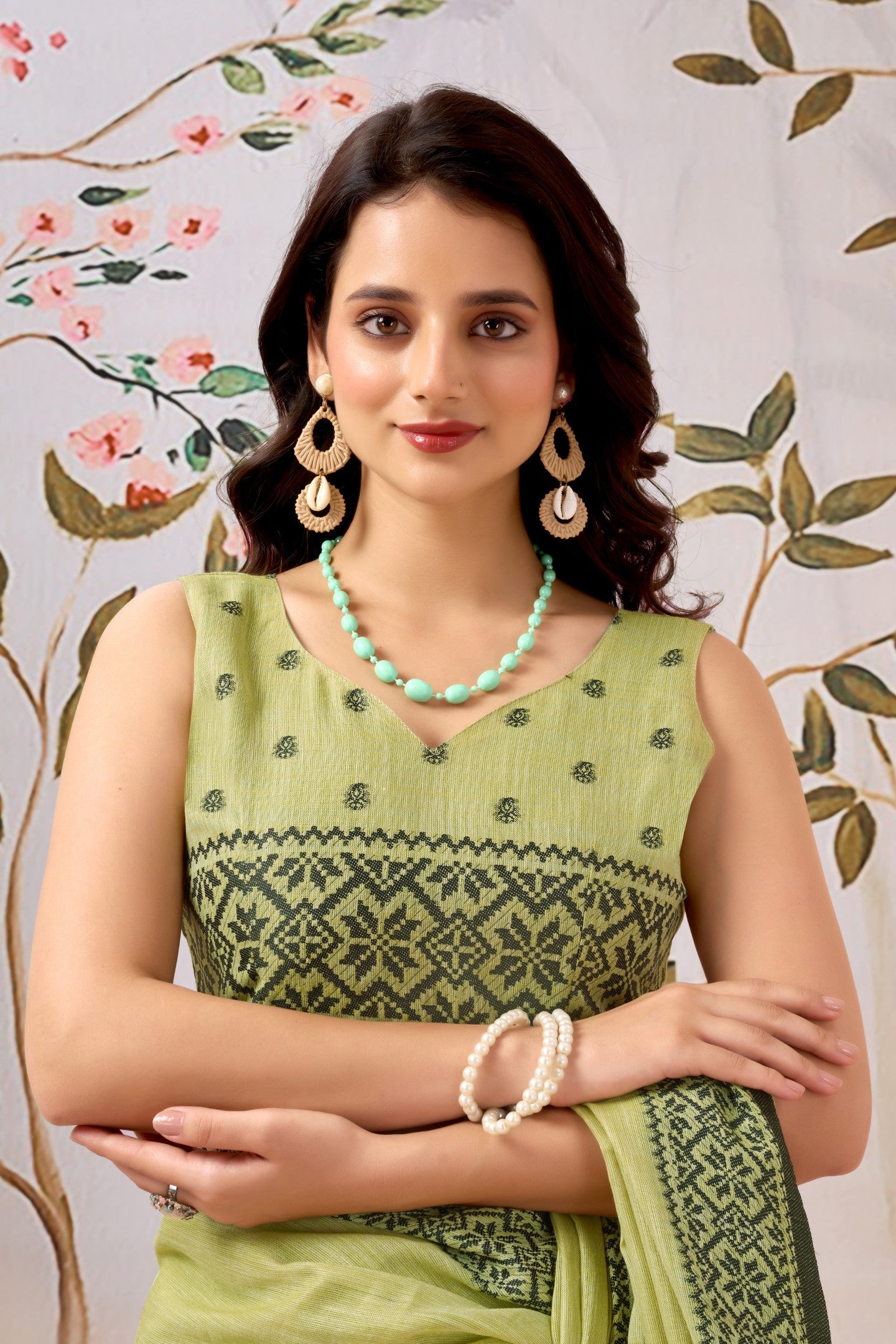 SITARA KOMOLINA LINEN SAREE