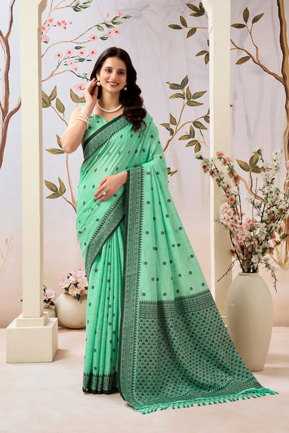 GANGA PANCHUDI LINEN SAREE