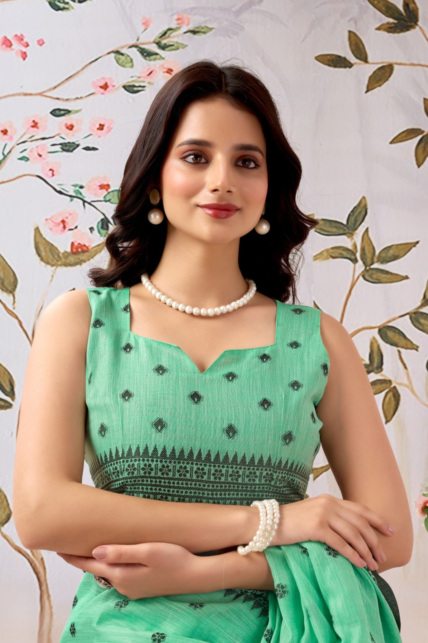 KAVYAKALA JAMADANI COTTON SAREE