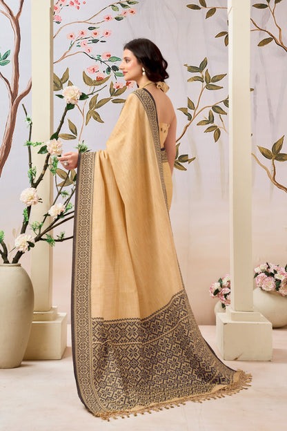 TRIVENIKA KOMOLINA LINEN SAREE