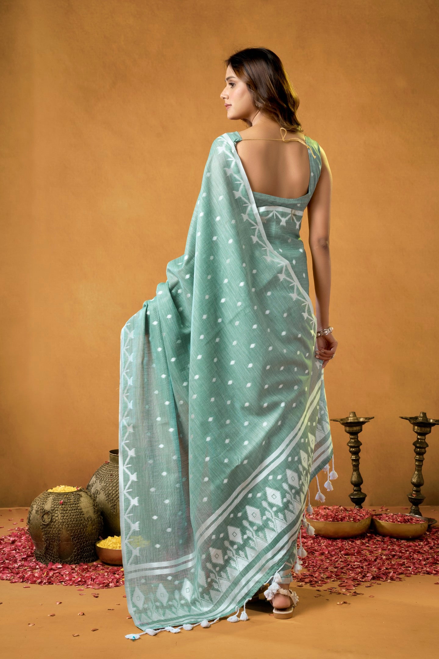 INSTA SAREE COTTON LINEN