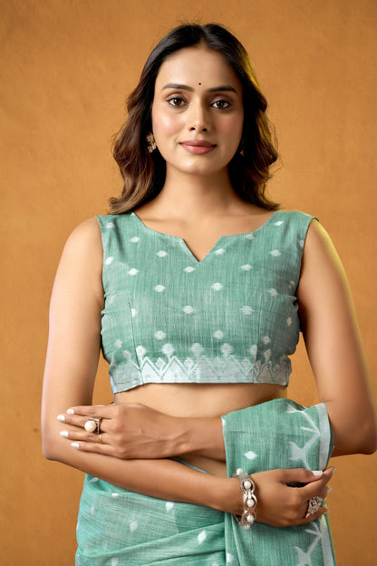 INSTA SAREE COTTON LINEN
