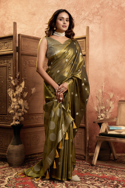 SHREEJA CHANDRIMA TISSUE SAREE