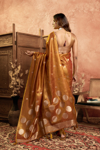 MAHIRA CHANDRIMA TISSUE SAREE