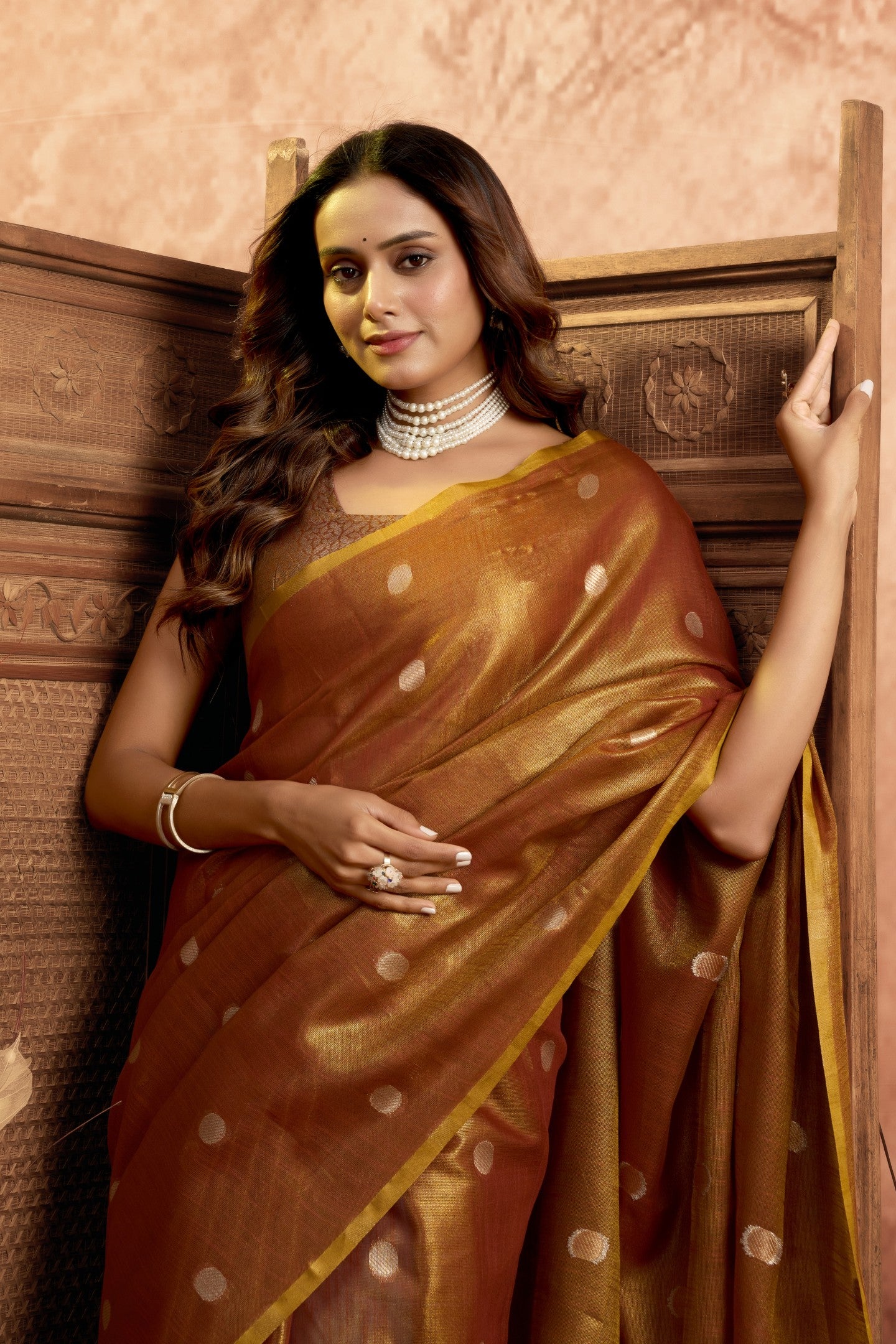 MAHIRA CHANDRIMA TISSUE SAREE