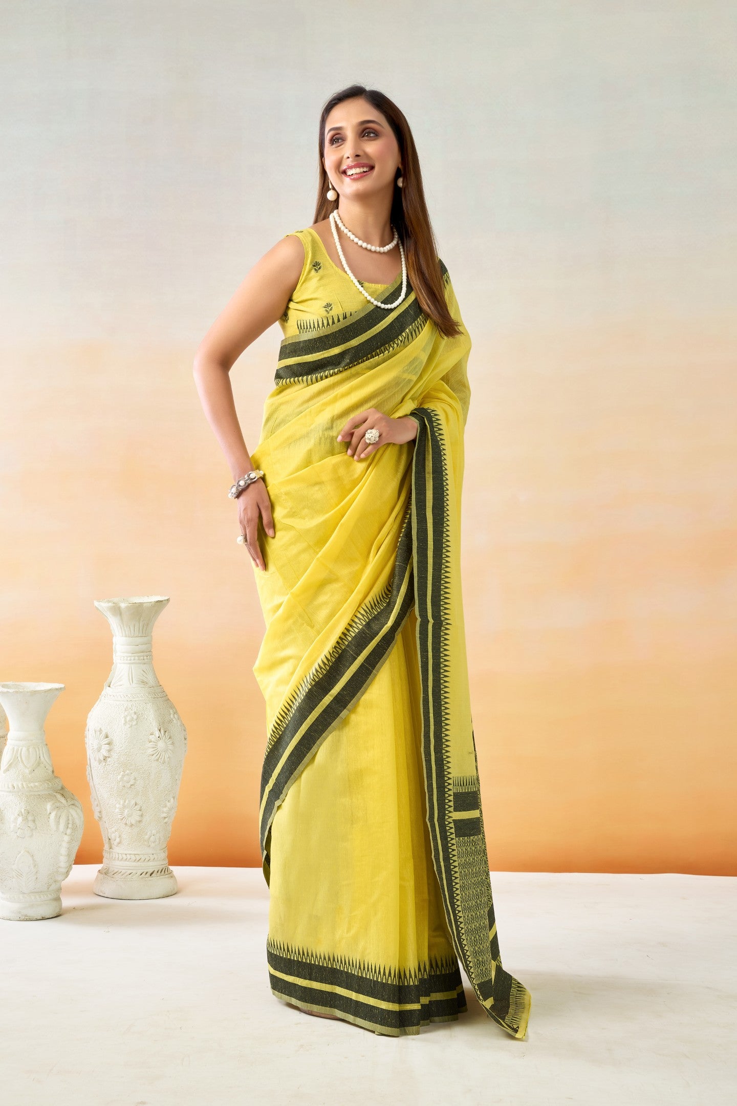 SAMIKA LINEN COTTON SAREE