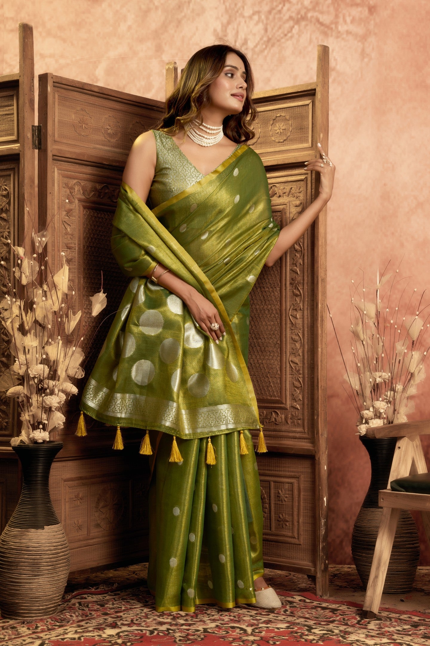 MIKIHA CHANDRIMA TISSUE SAREE
