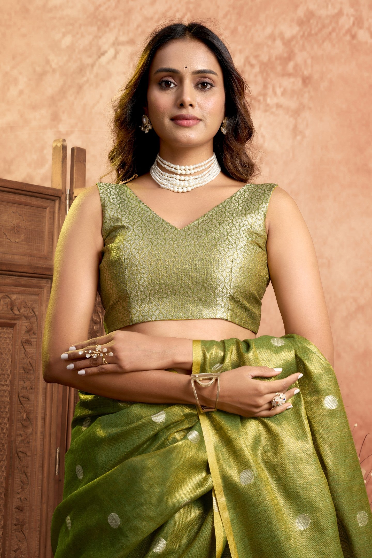 MIKIHA CHANDRIMA TISSUE SAREE