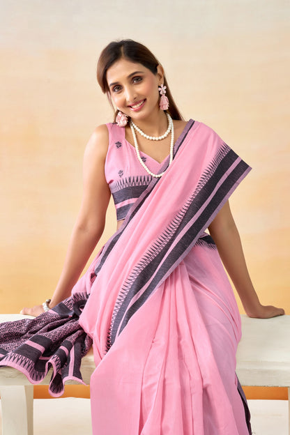 CHARMI CHARAMLOOM  LINEN COTTON SAREE