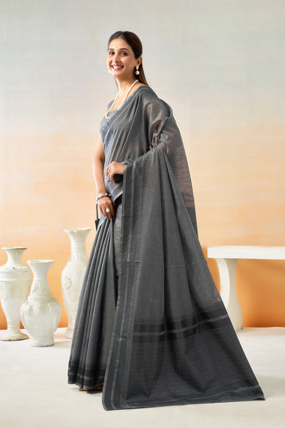 SAMIKA LINEN COTTON SAREE