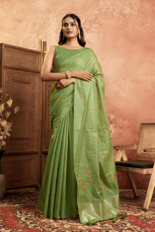 KISHIPRA MEHATAB LINEN SAREE