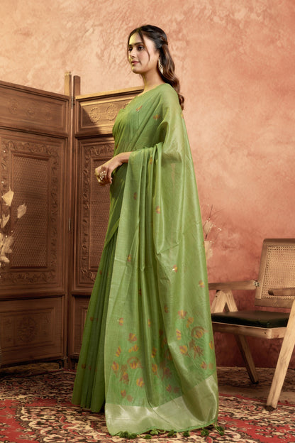 KISHIPRA MEHATAB LINEN SAREE
