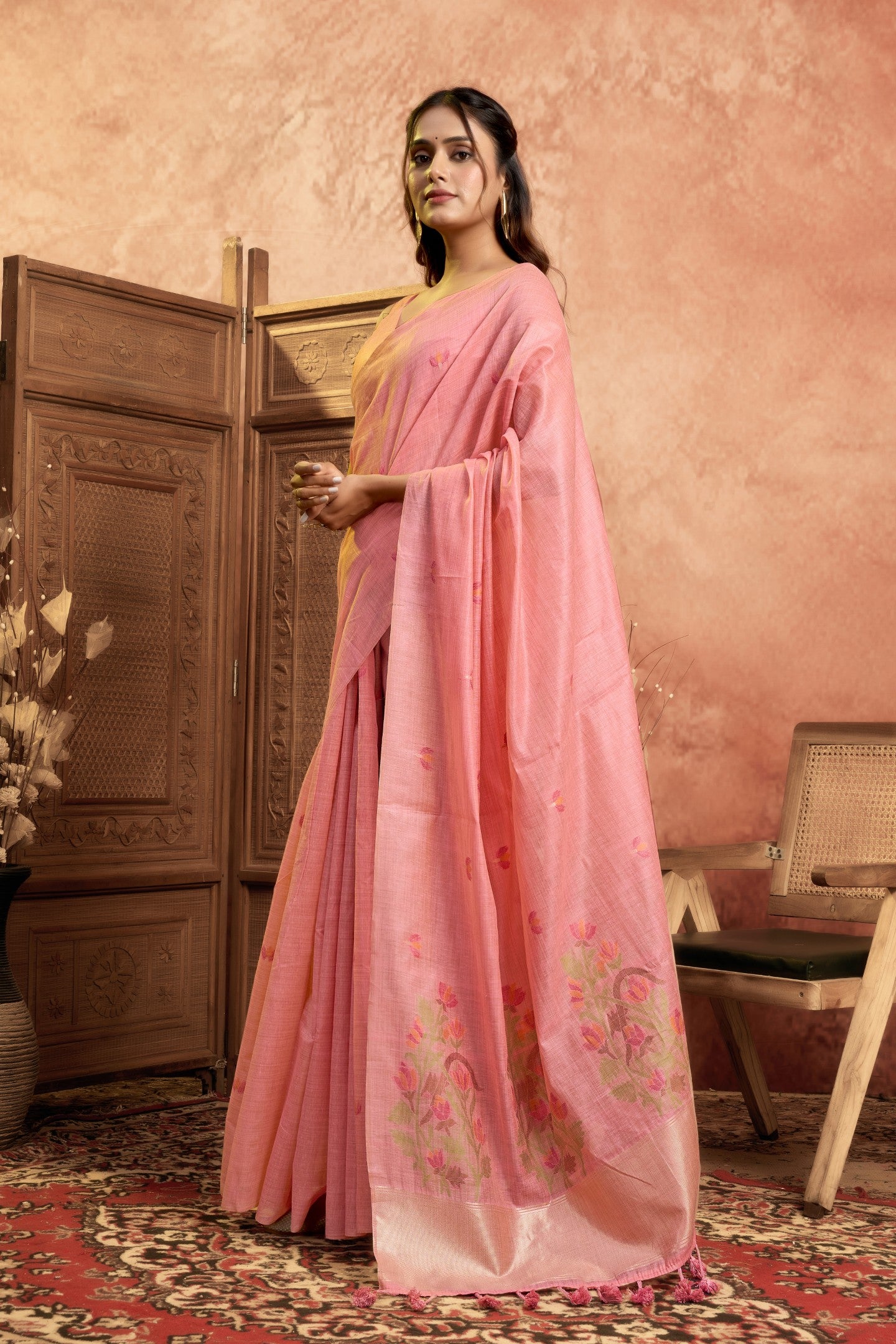 KAYA MEHATAB LINEN SAREE