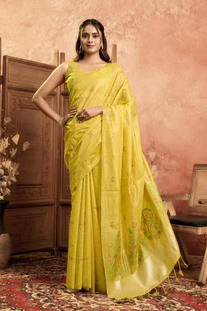 KSHIPRA MEHATAB LINEN SAREE