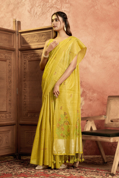 KSHIPRA MEHATAB LINEN SAREE