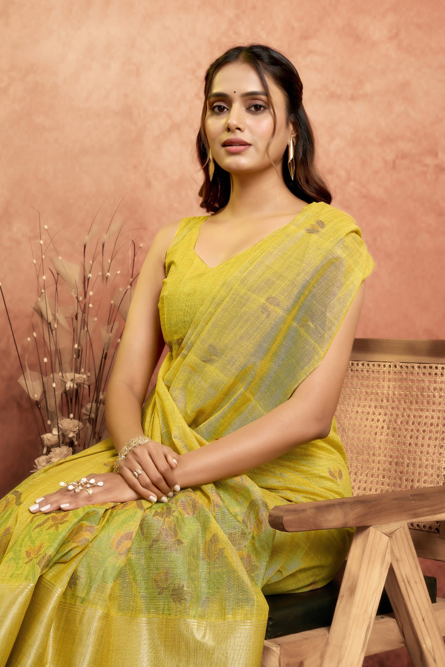 KSHIPRA MEHATAB LINEN SAREE