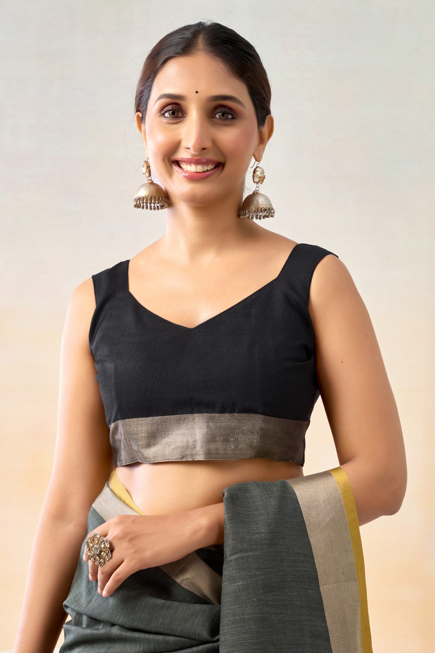 REVIKA LINEN COTTON SAREE
