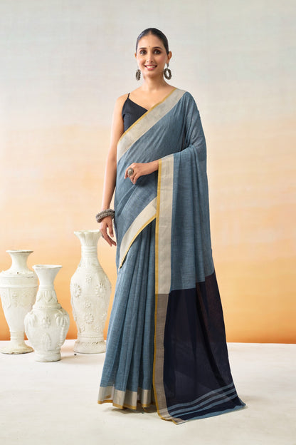 DARSHINI LINEN COTTON SAREE