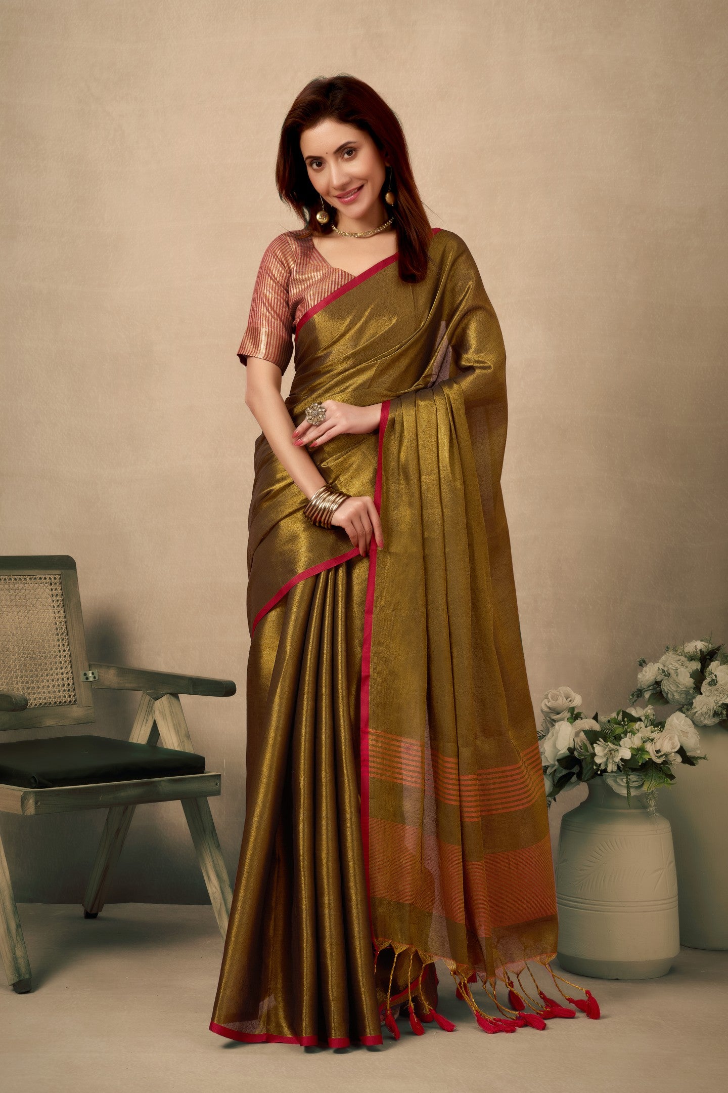 MULRAGA TISSUE SAREE