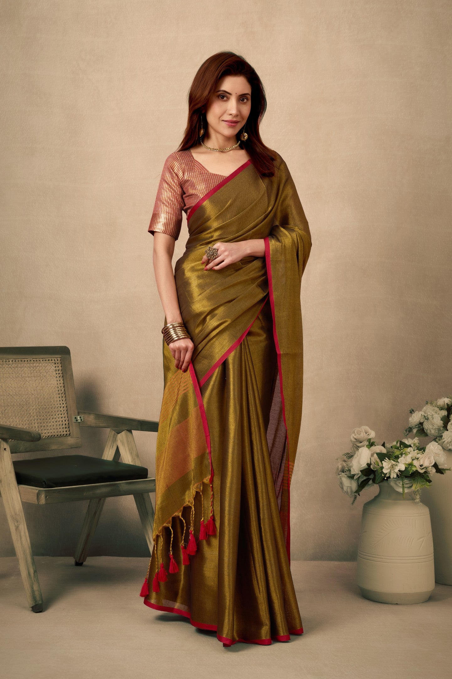 MULRAGA TISSUE SAREE