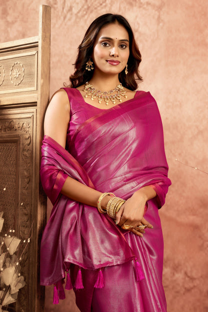 INDUMATI WOVEN GRACE TISSUE SAREE