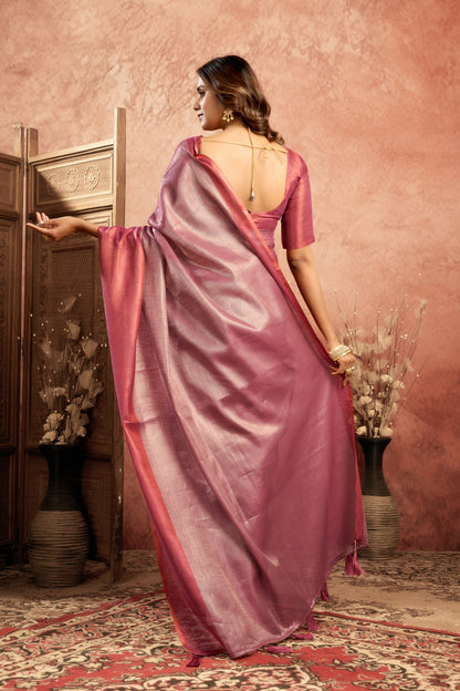 KUMKUM CLASICS MUL TISSUE SAREE