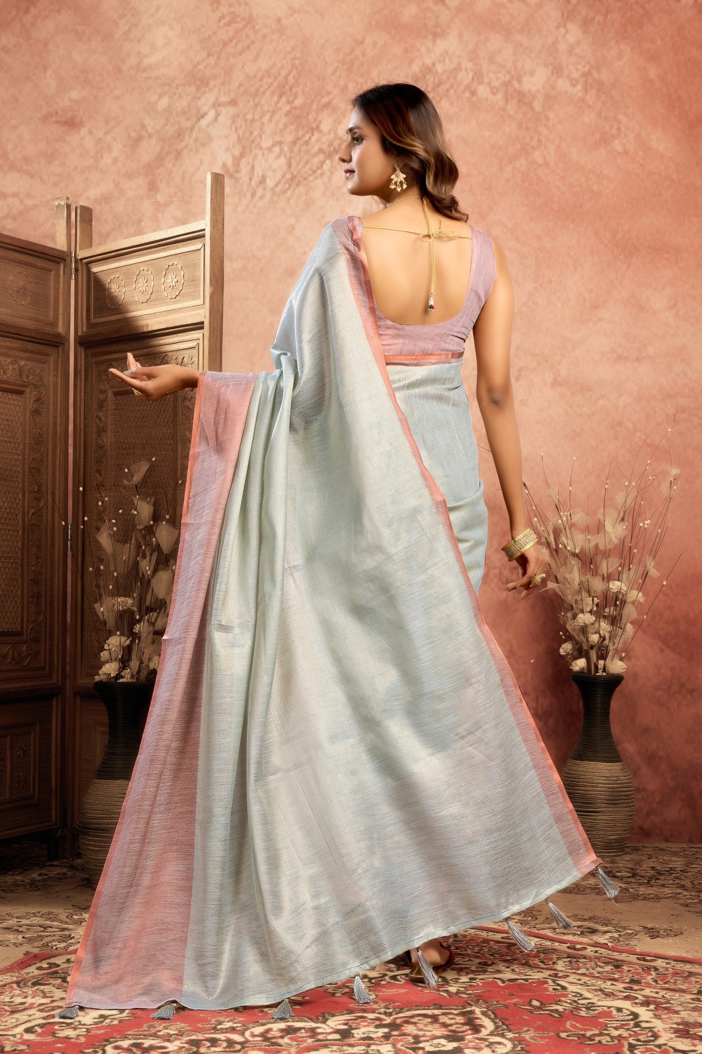 VIBHA VARNAN TISSUE SAREE