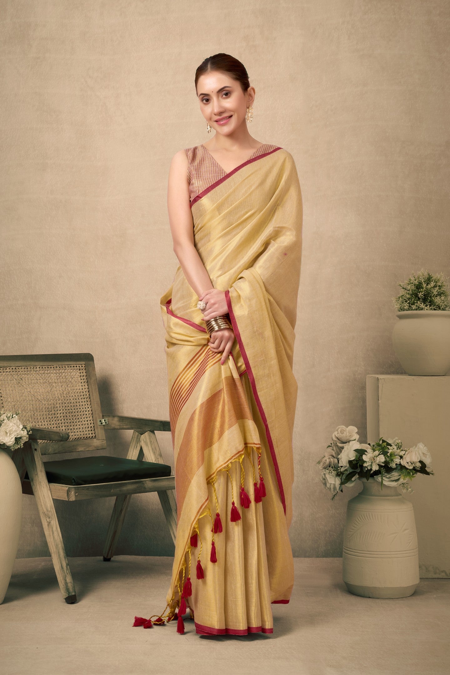 SHARVANI MULRAGA TISSUE SAREE