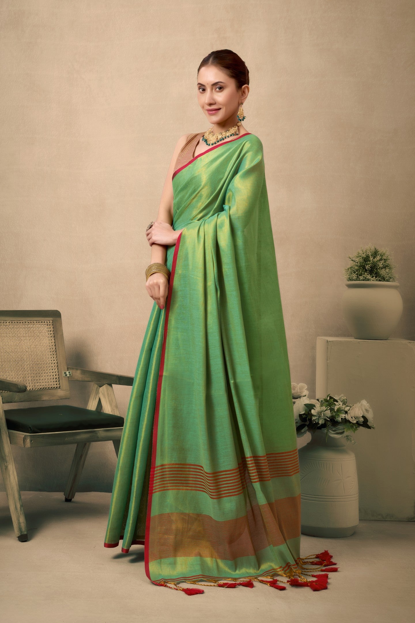 JYOTIKA MULRAGA TISSUE SAREE