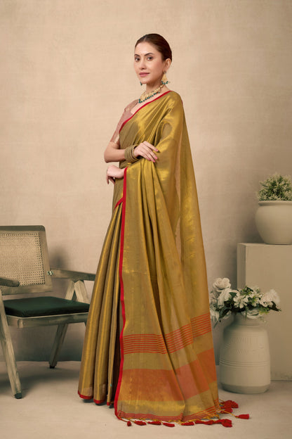 EESHA MULRAGA TISSUE SAREE