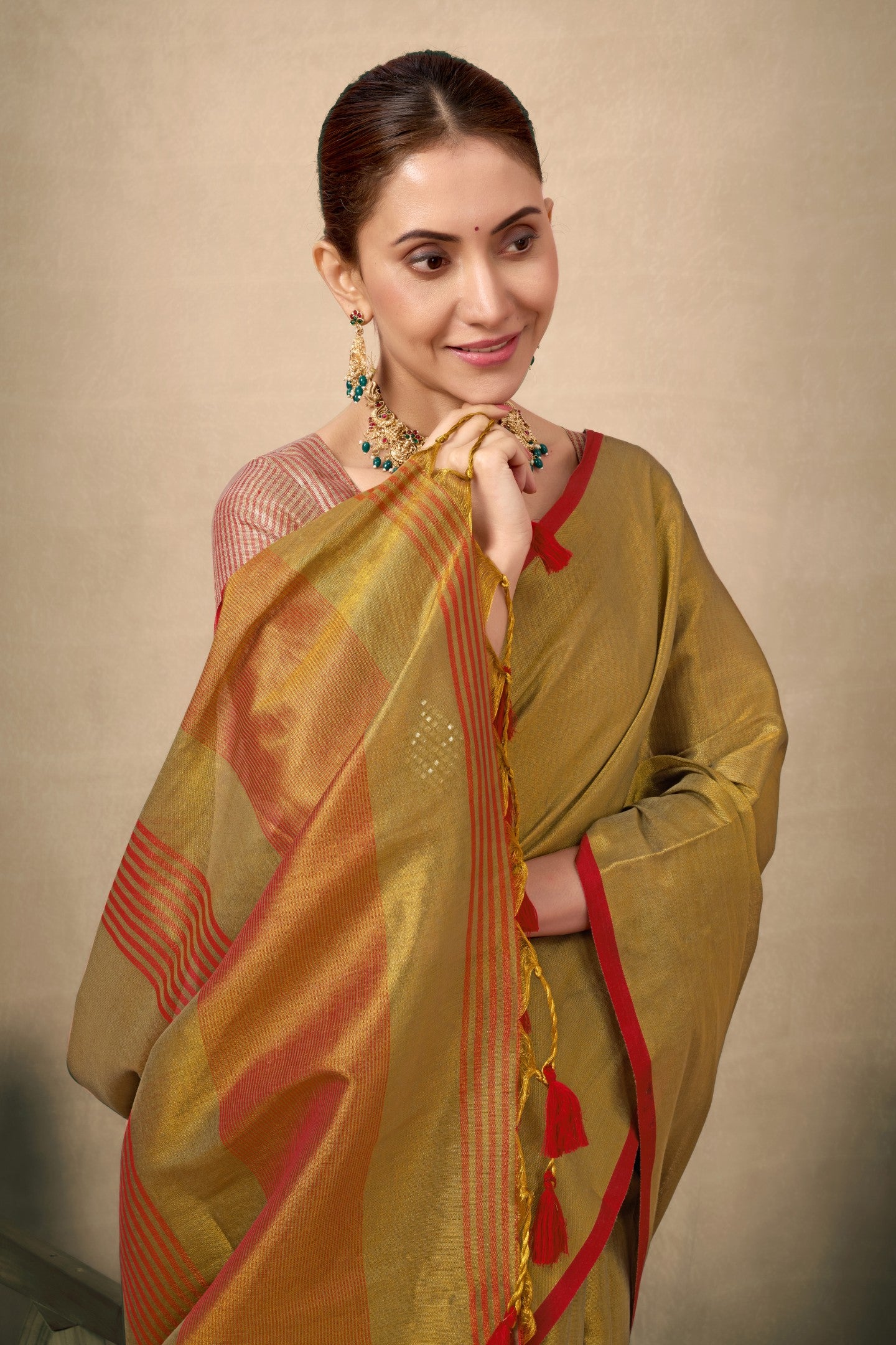 EESHA MULRAGA TISSUE SAREE