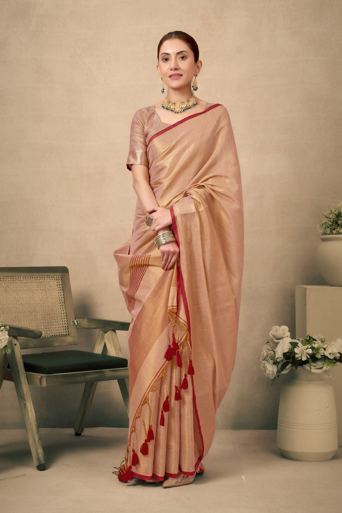NISHTHA MULRAGA TISSUE SAREE