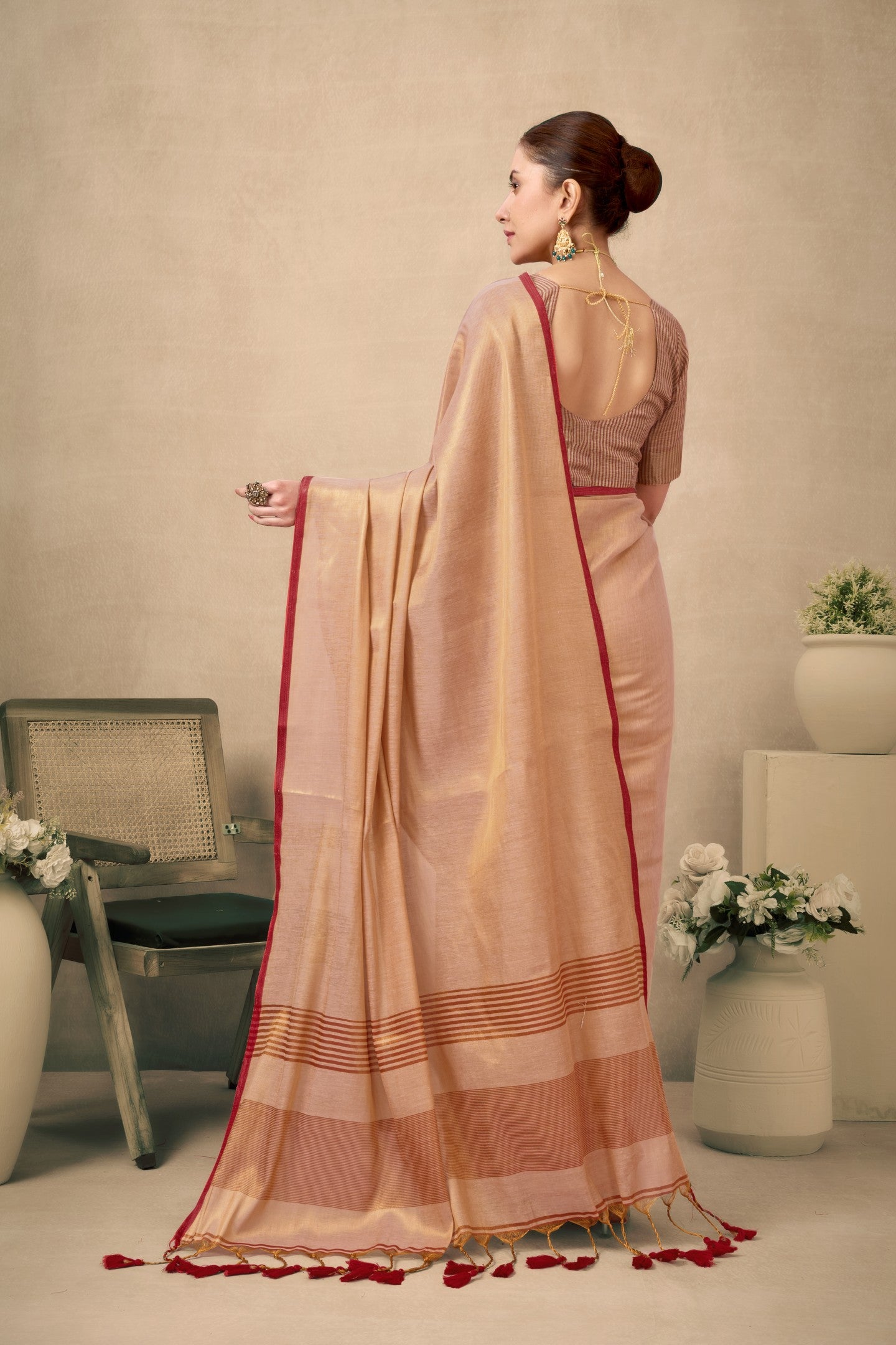 NISHTHA MULRAGA TISSUE SAREE