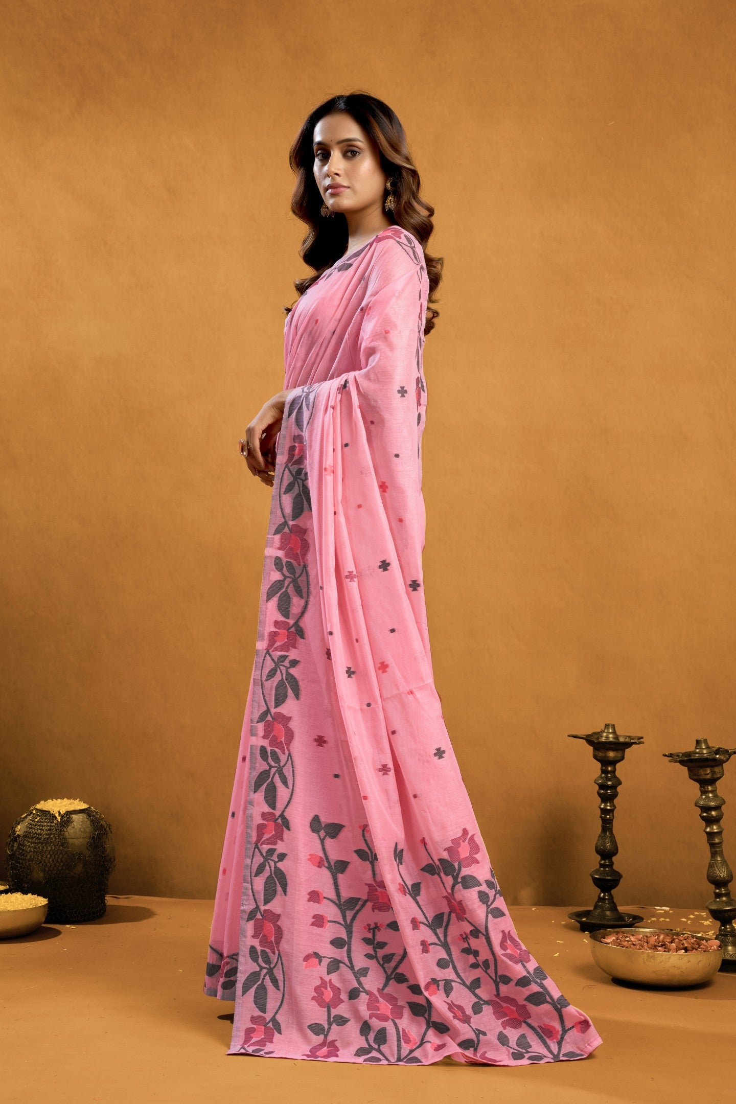 RACHEL LINEN COTTON SAREE