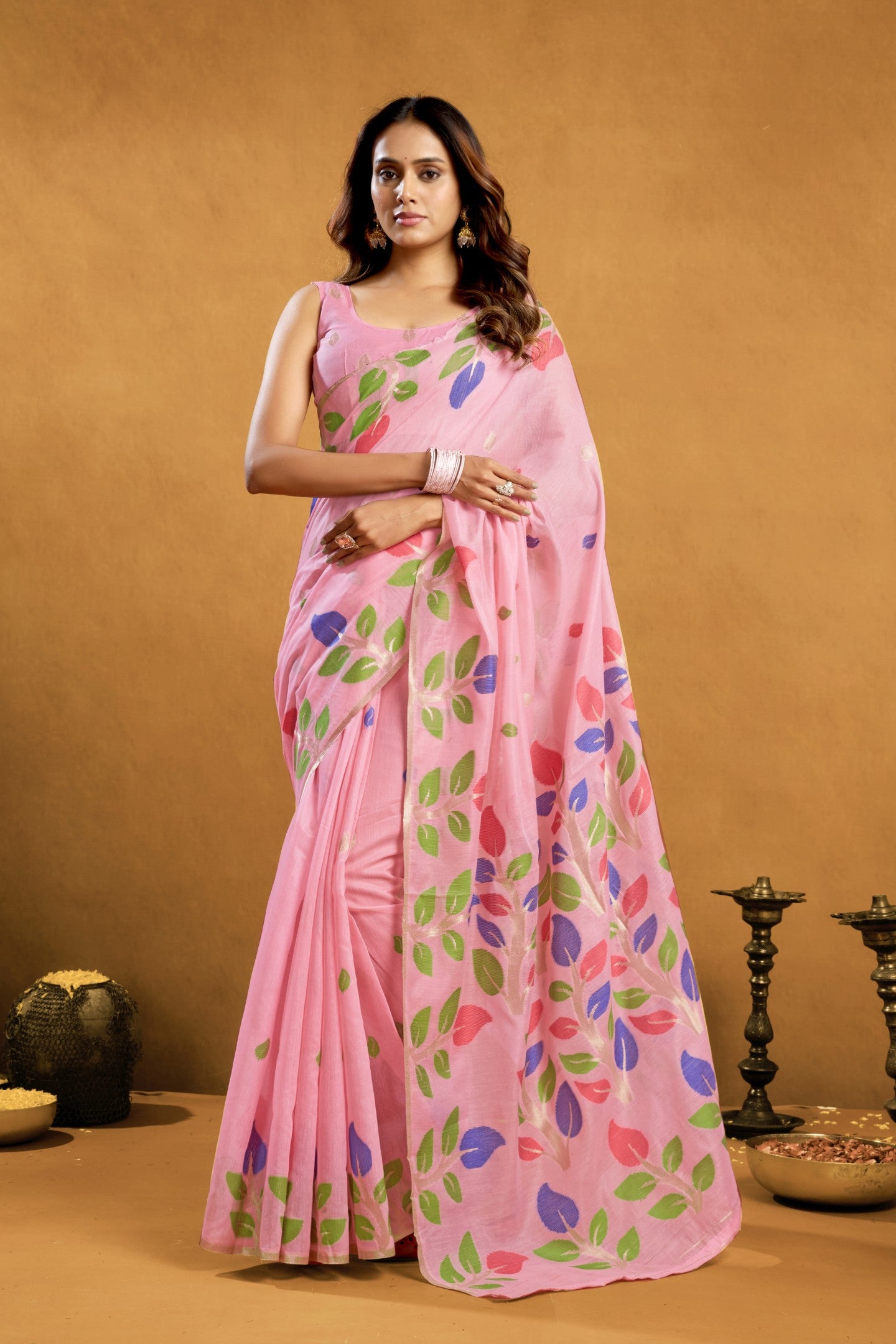 TARAL JAMADANI COTTON SAREE