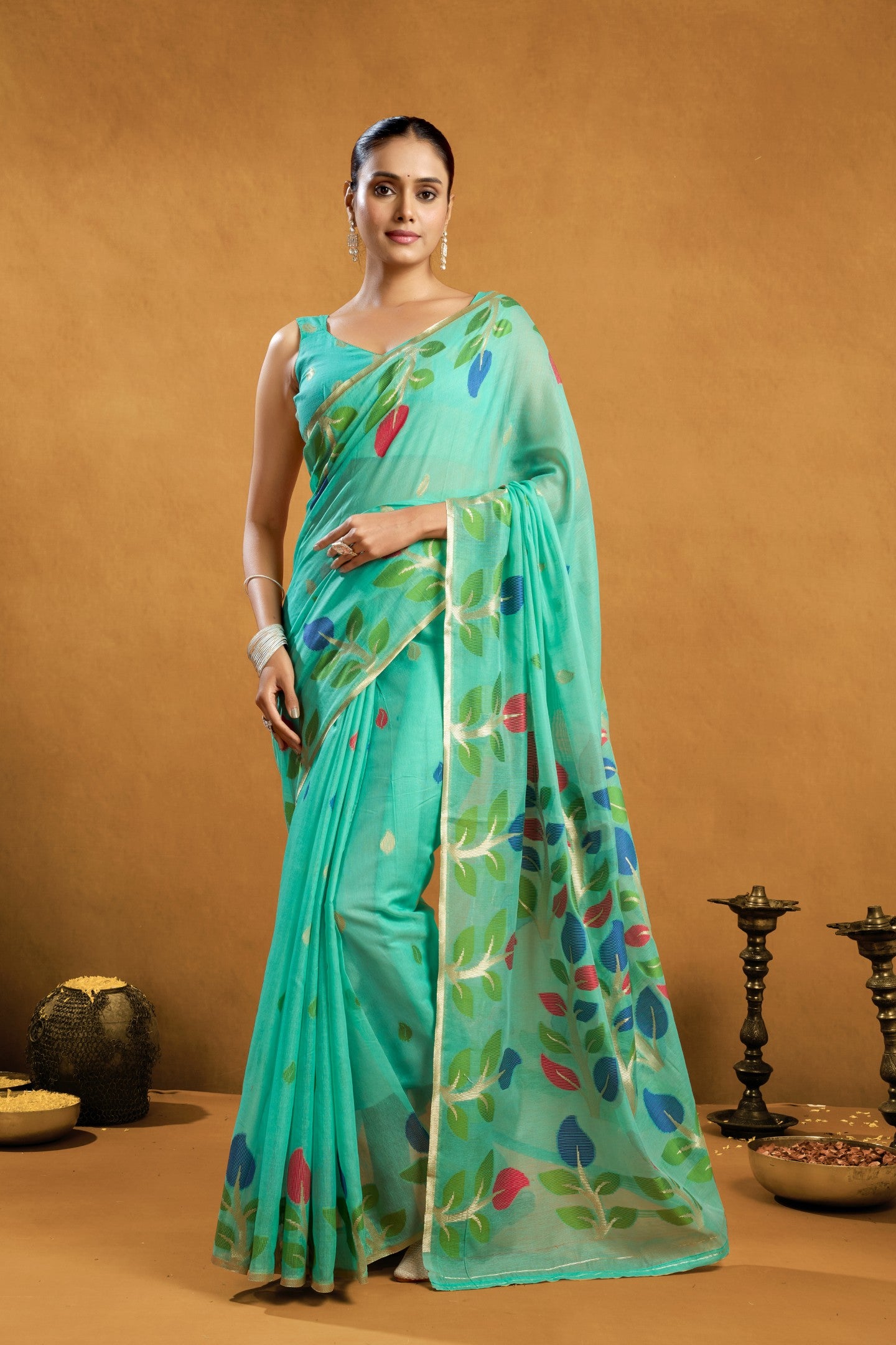 RAGINI JAMADANI COTTON SAREE
