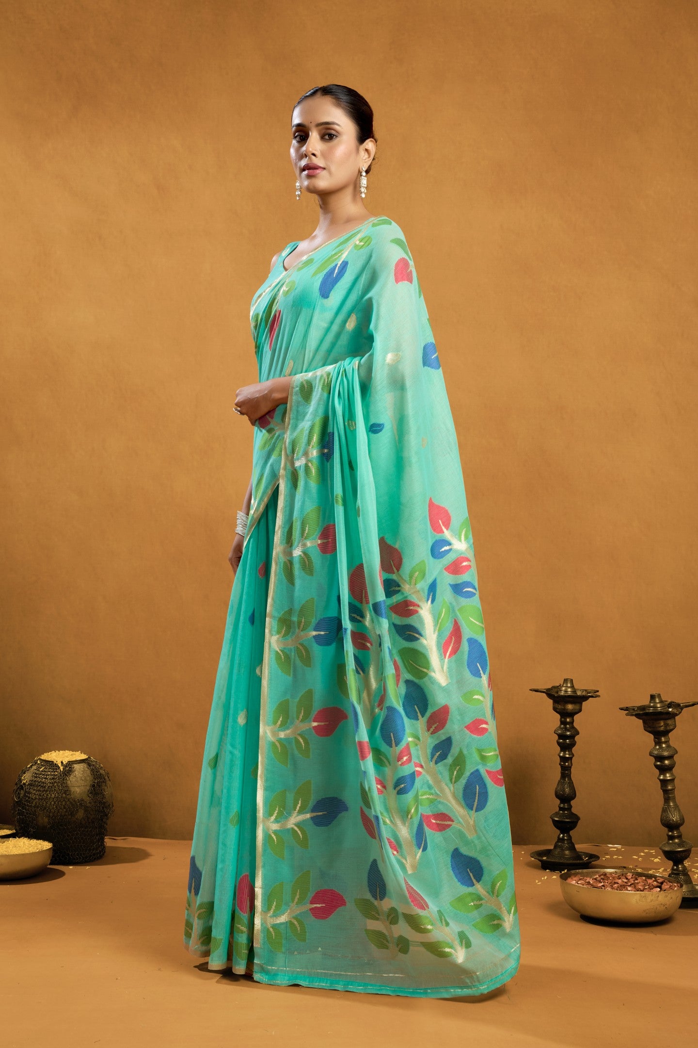 RAGINI JAMADANI COTTON SAREE