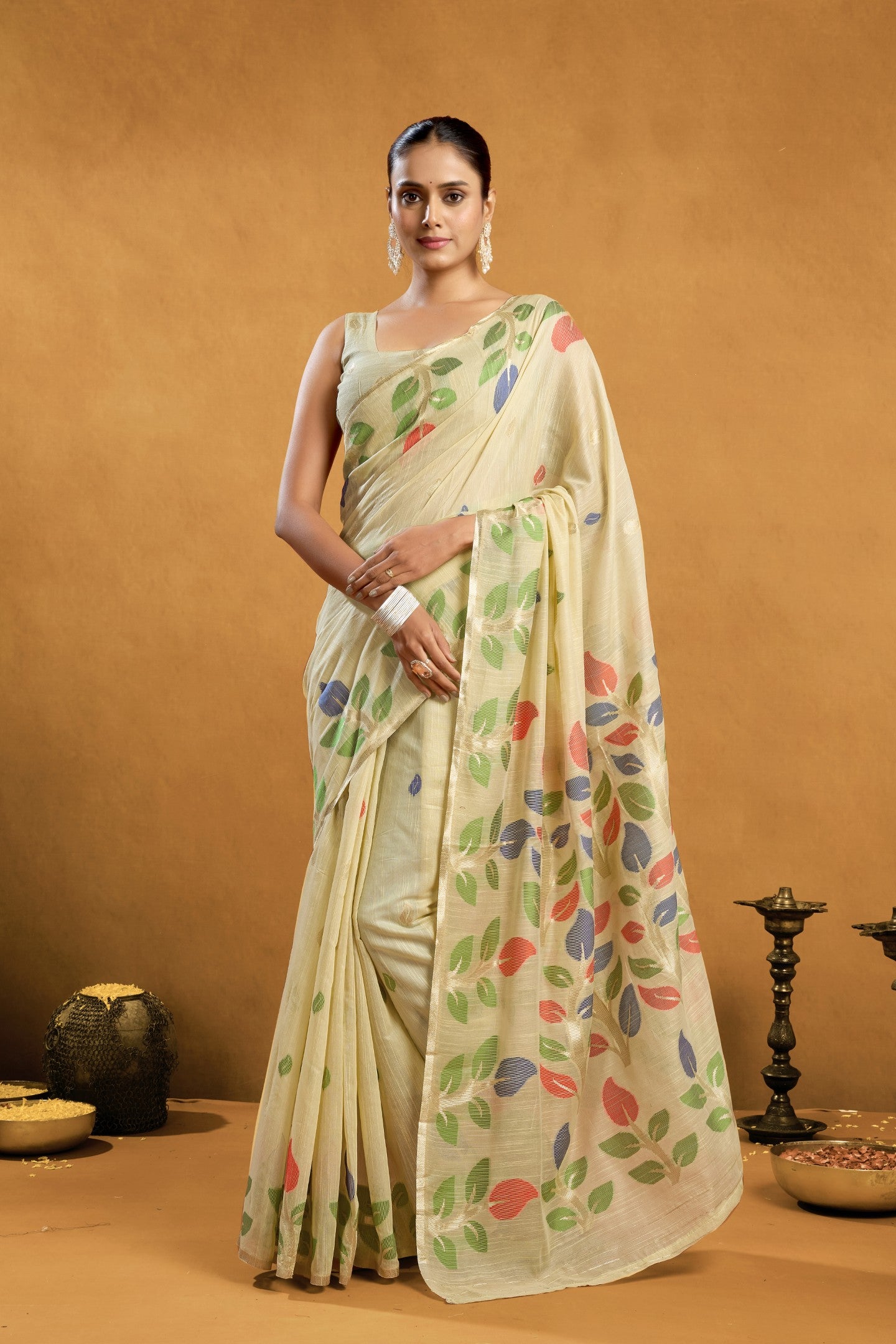 SUHASINI JAMADANI COTTON SAREE